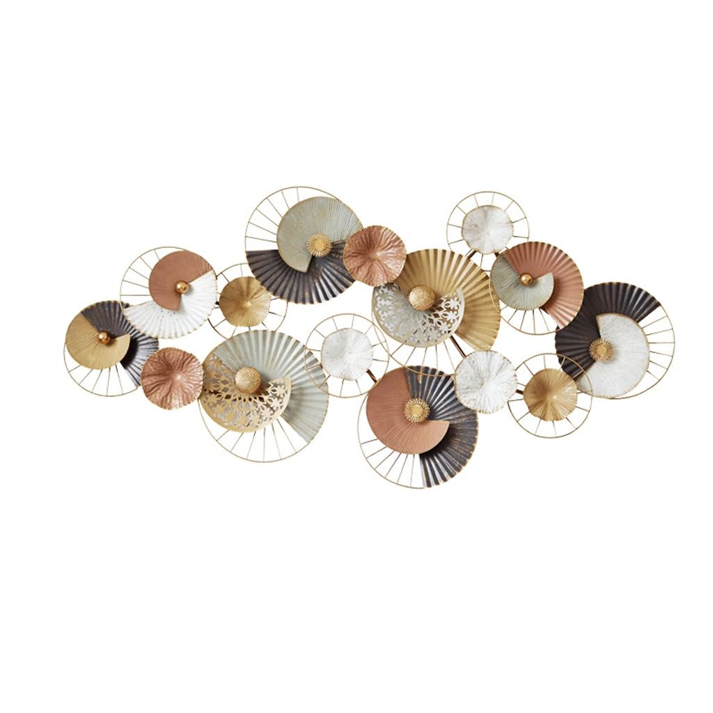 Sddffw Multi-Colored Dining Room Bedroom Background Wall Hangings Wall Three-Dimensional Iron Wall Decoration