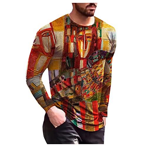 WOCACHI Men's 3D Digital Printed T-Shirts, 2022 Spring Long Sleeve Fashion Flag Flame Print Summer Casual Tee Tops Mens Shirt Men's Shirts Man Tee Tops Male T-Shirts Teen Juniors Dad Papa Son WOCACHI Men's 3D Digital Printed T-Shirts, 2022 Spring Long Sleeve Fashion Flag Flame Print Summer Casual Tee Tops Mens Shirt Men's Shirts Man Tee Tops Male T-Shirts Teen Juniors Dad Papa Son