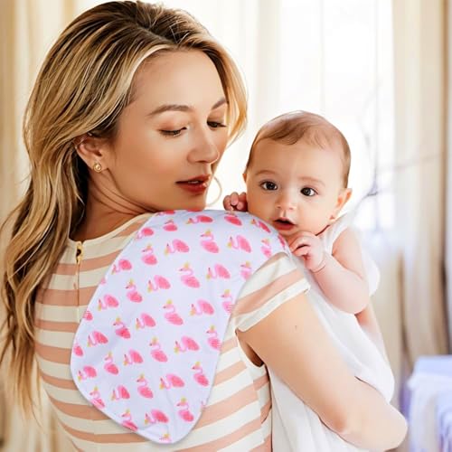 Image of 6 Pack Cotton Baby Burp Cloths Extra Absorbent Soft for Baby Boys and Girls (Multi02)