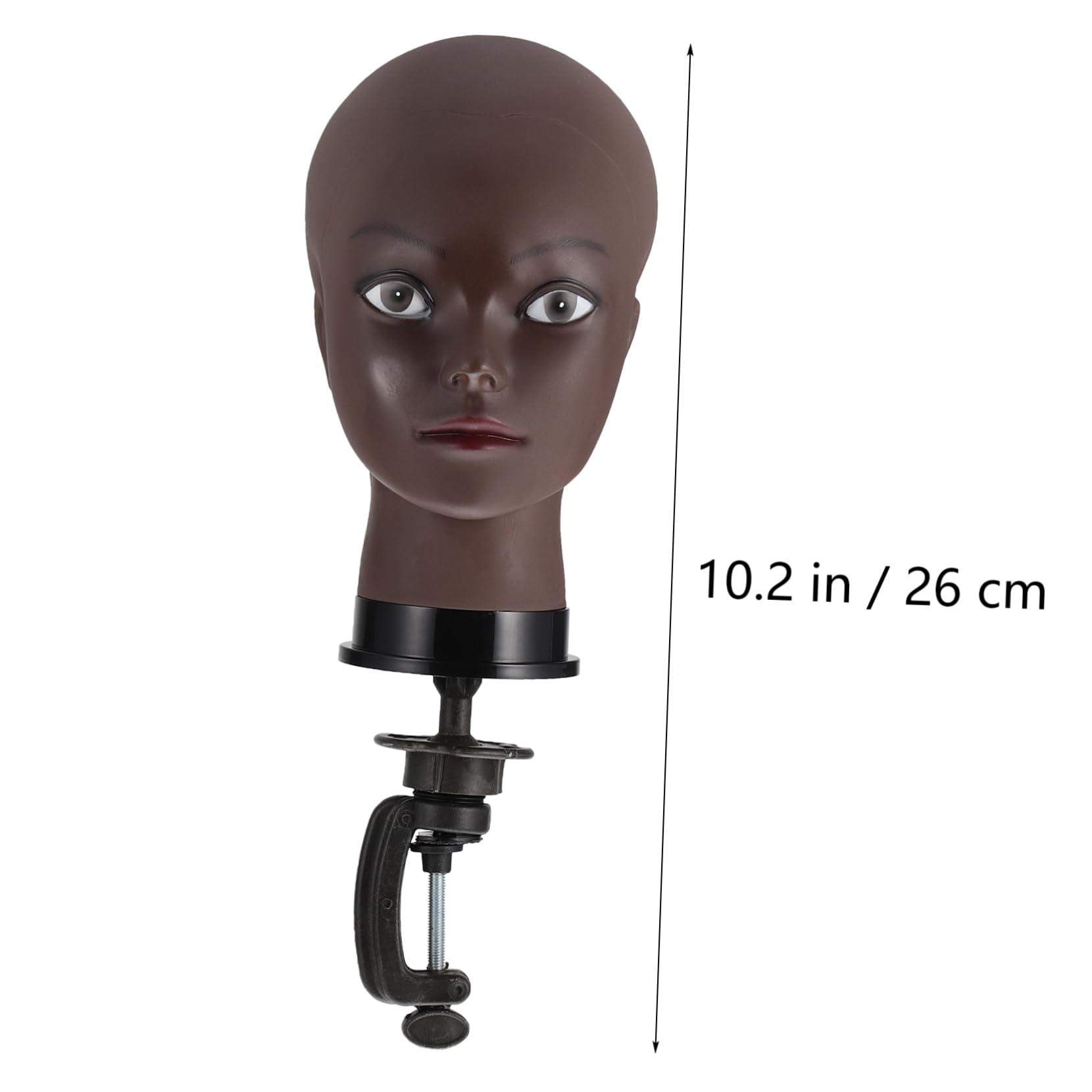 Baluue Practice Wig Making Cosmetology Head Mannequin Face Model Display Wig Lightweight and Durable