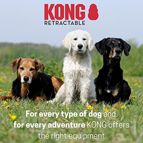 KONG ausrollbare Hundeleine 'Trail' I hochwertige Rollleine mit Break & Lock System I lange Leine für Hunde I hochwertige Hundeleinen in verschiedenen Farben I Blau I Länge: 5 m I Gr. M