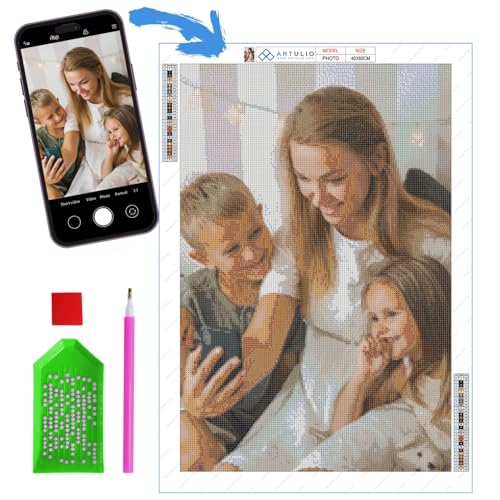 ARTULIO 5D Diamond Painting Eigenes Foto - 40x30 cm Diamond Painting Selbst Erstellen