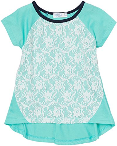 Image of ToBeInStyle Girl's Adorable Flower Print Tank Top w /Back Lace Design