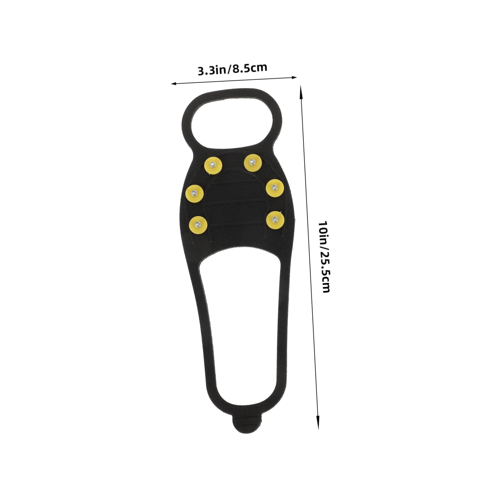 BESPORTBLE Easy Install Slip Spike Mountaineering Ice Grippers Comfortable Non-Skid Climbing Crampon for Boots Shoes
