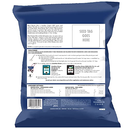 Image of Jonathan Green 10321 Black Beauty Ultra Grass Seed Mix, 3 Pounds