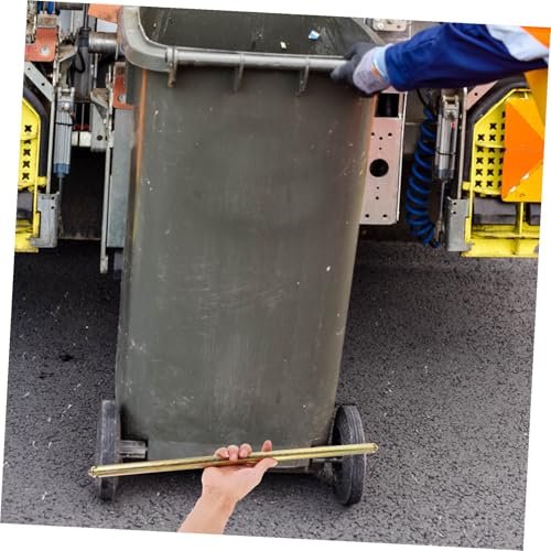 Eje de acero para cubo de basura de servicio pesado y ruedas de contenedor 7
