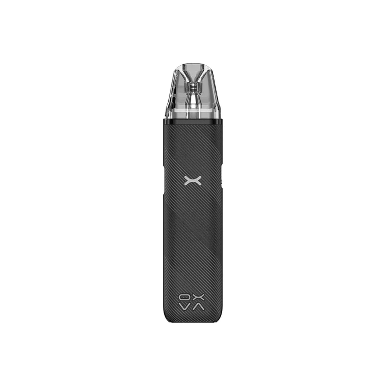 Xlim Go Pod Kit for Oxva, 1000mAh Battery, Top Fill System, Leather Exterior Design, Compatible with Xlim Series Pods, 2ml Cartridge Capacity, No Nicotine (Striped Grey)