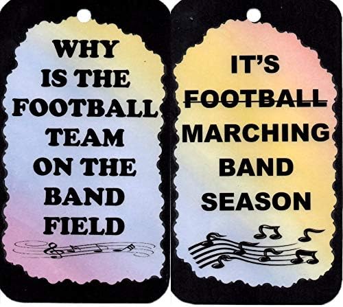 Set Of 2 Music 3 1/2" x 6" Kitchen Decor Signs/Plaques/Magnets Sayings 5070 and 5083 Why Is The Football Team Marching Band Season Birthday Christmas Friendship House Warming Anytime Gifts image 4