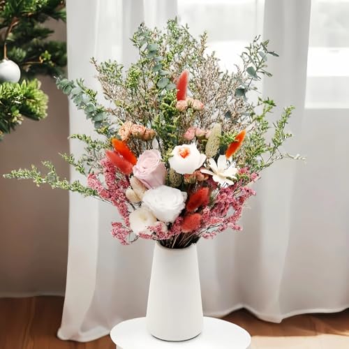 Dried Flower Bouquet with Vase