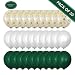 Green Balloons, Gold Confetti Balloons and Pearl White Balloons - Pack of 30, 3 Style, 12 inch | Great for Holiday Christmas Decorations | Birthday Decorations | Wedding Decorations
