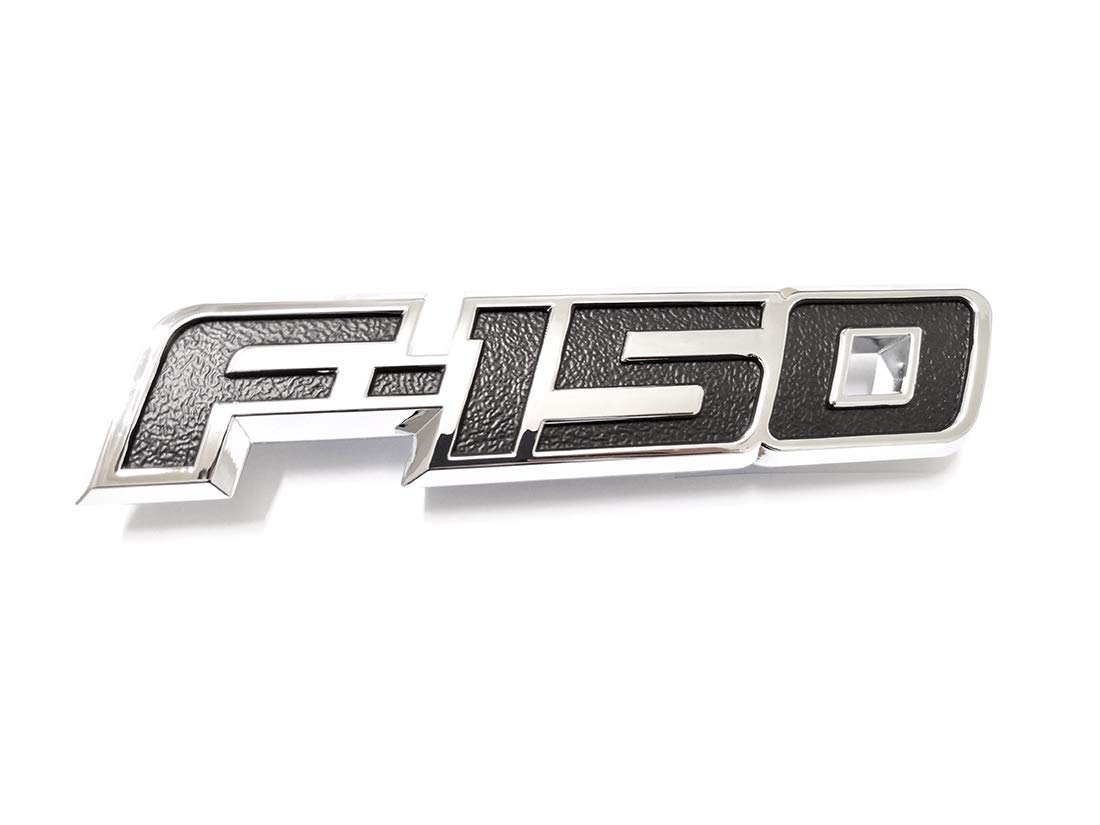 1x F-150 Rear Tailgate Emblem 3D Badge Replacement for F150 2009-2014 Chrome & Black