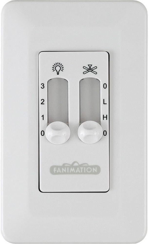 Fanimation CW6WH Ceiling Fan and Light Wall Control, for Palisade Only, White