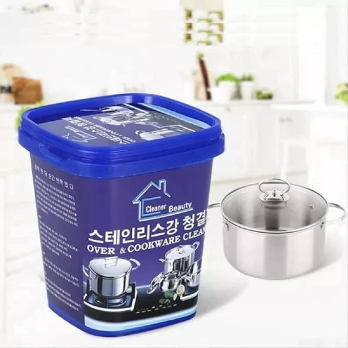 SparkWarp Efficient Oven & Cookware Cleaner – Steel Cleaning Paste for Stain Removal on Pots, Pans, and Surfaces – Multi-Purpose Household Cleaner & Polish SparkWarp Efficient Oven & Cookware Cleaner – Steel Cleaning Paste for Stain Removal on Pots, Pans, and Surfaces – Multi-Purpose Household Cleaner & Polish
