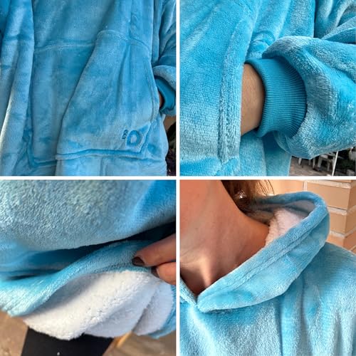 Pull plaid O³ confort premium couverture polaire douce manches XL - 3