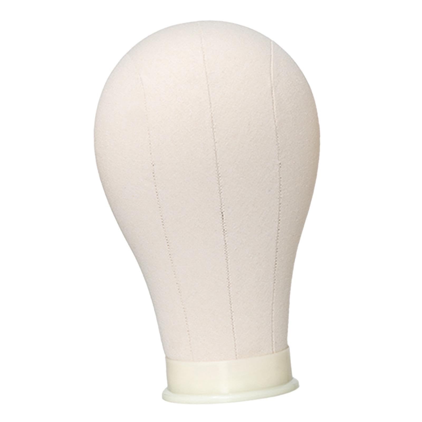 Twisaxc Beige Functional Mannequin Head Canvas Block Head Display Salon Styling Tools Durable Suitable For Home And Portable. Mannequin Model Is Made Of Canvas 21 Inch