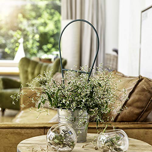 Windhager Kunststoff-Bogenspalier, Blumenstütze, Rankhilfe für Kletterpflanzen, Blumenpalier, Kletterhilfe für Blumen, 44 x 19 cm, grün, 05714