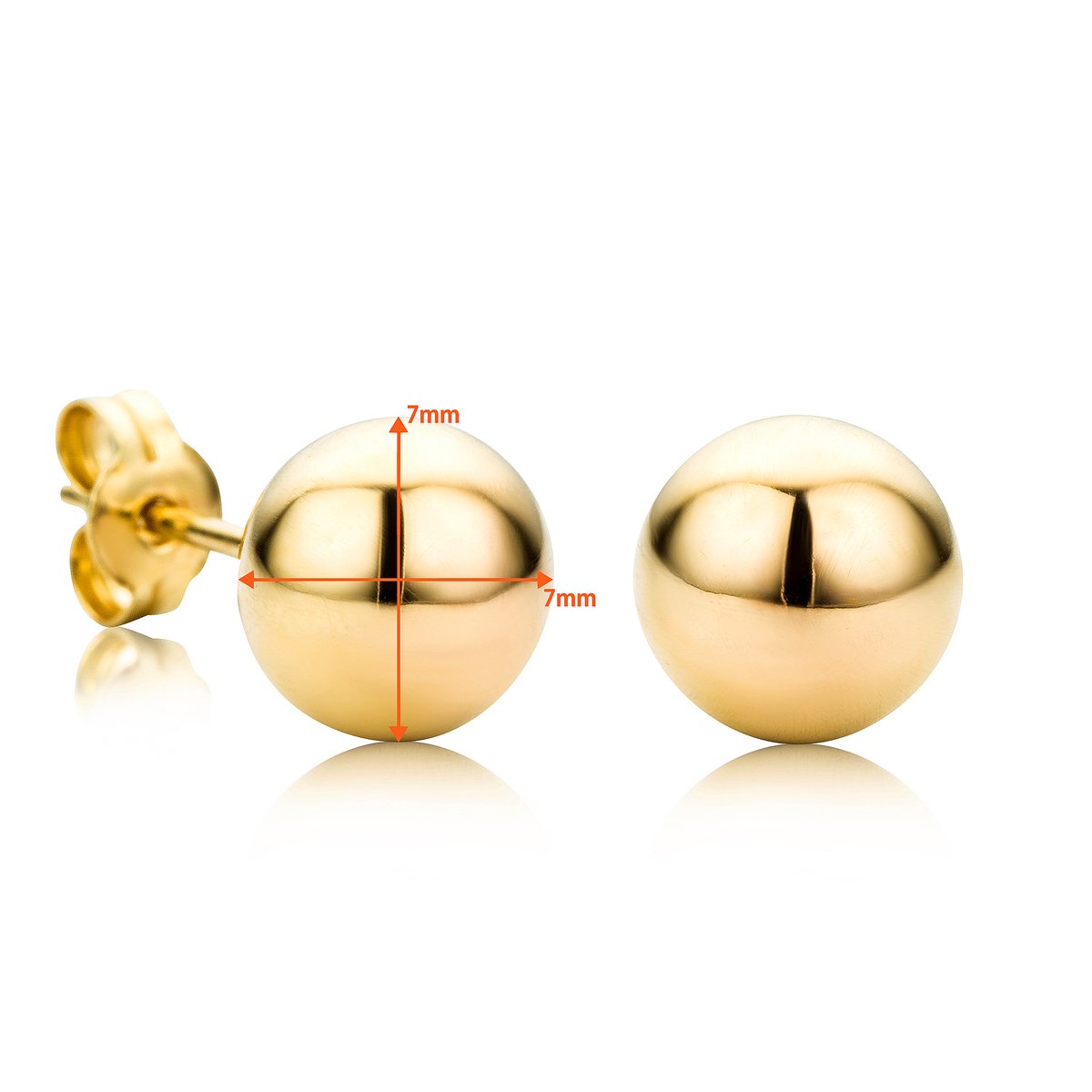 Orovi Pendientes en oro amarillo de 9 quilates y oro 375/1000, oro