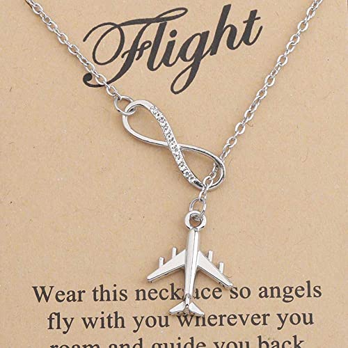 MAOFAED Flight Attendants Gift Pilot Jewelry Pilot Graduation Gift Flight Attendants Necklace Pilot Necklace4