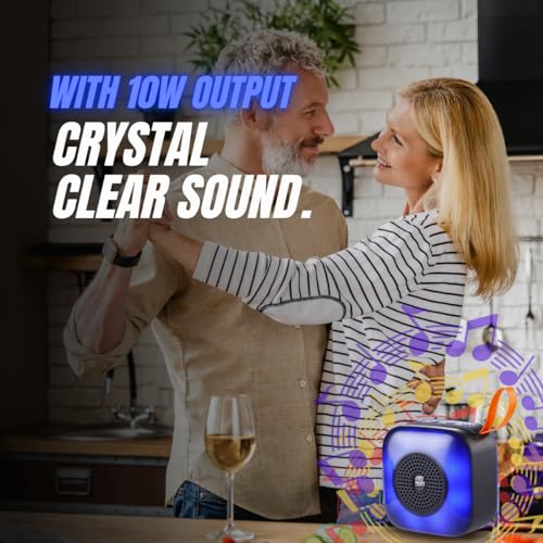 Image of PulseSync 5W Bluetooth Speaker Mesmerizing Filled RGB, Music Sync RGB, Bluetooth 5.1, 4-Hour Playtime, USB Input, TWS, FM, TF Input (Mixed Colour)