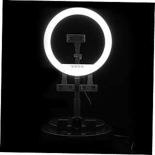 HOOTNEE 1pc Ring Fill Light LED Selfie Light Rack Ring Lights with Stand LED Ring Phone Stand Laptop Ring Light Desktop Phone Holder Stand Portable Ring Light Selfie Phone Holder Rack Abs