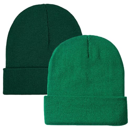 Image of ZOORON 1&2 Pack Beanie for Men Women Slouchy Beanie Hats Winter Knit Caps Soft Ski Hat Unisex