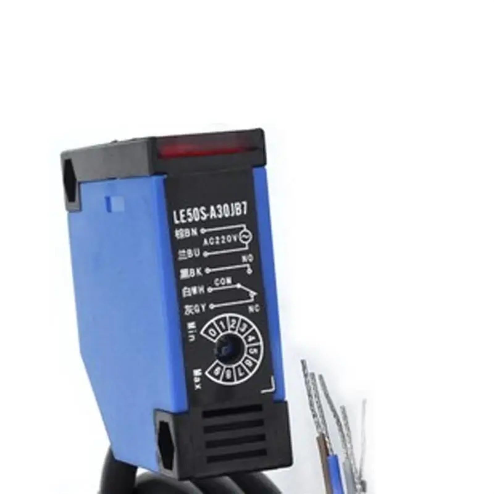 VDOQTLJT AC90-250V photoelectric Sensor Diffuse Switch Infrared Obstacle Avoidance Relay Output 30cm 50S-A30JB7