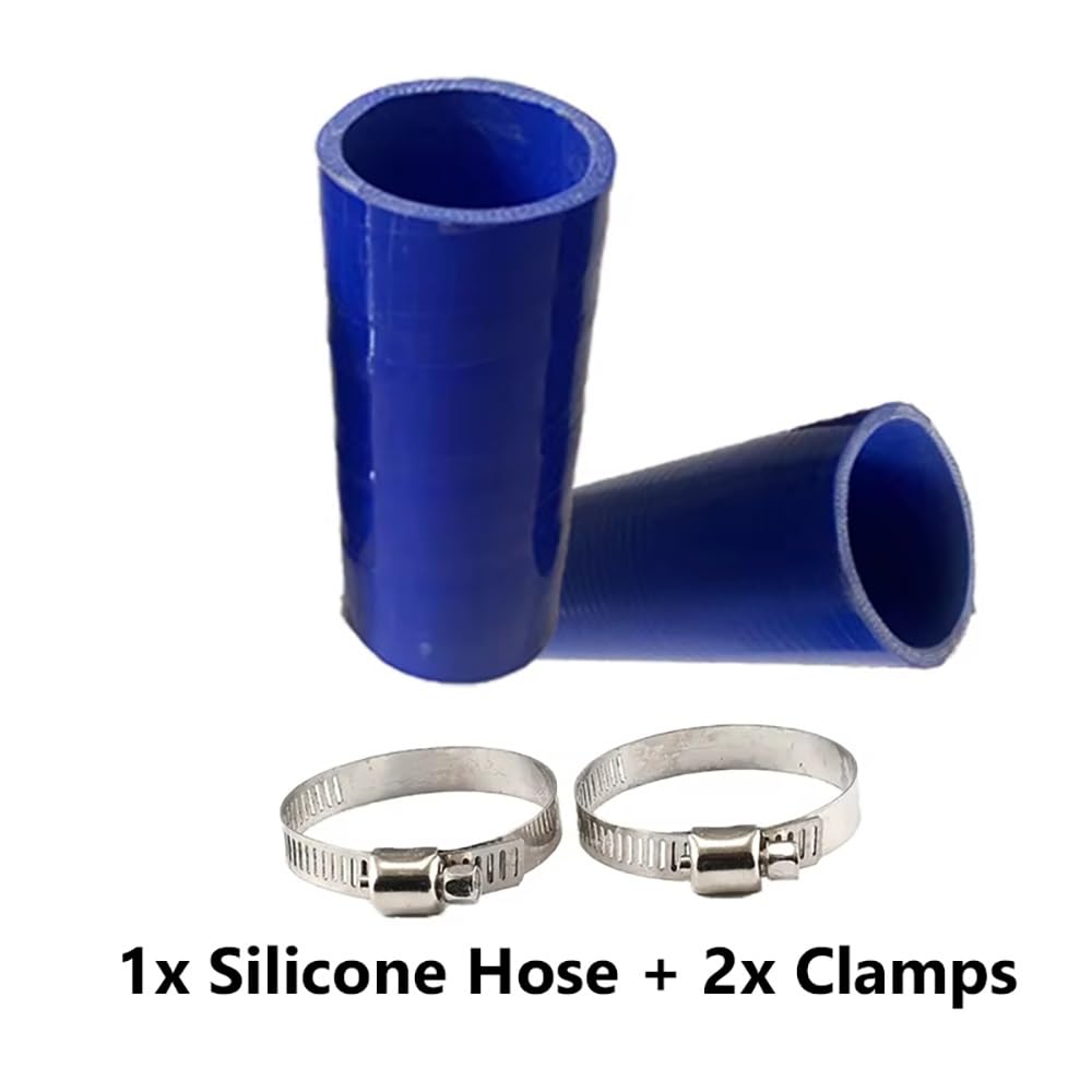 Manguera De Refrigerante De Silicona Azul (DI 16-85 Mm, 500 Mm) - Reforzada Multicapa, Con 2 Abrazaderas, Compatible Con La Mayoría De Los Vehículos(ID 80mm)