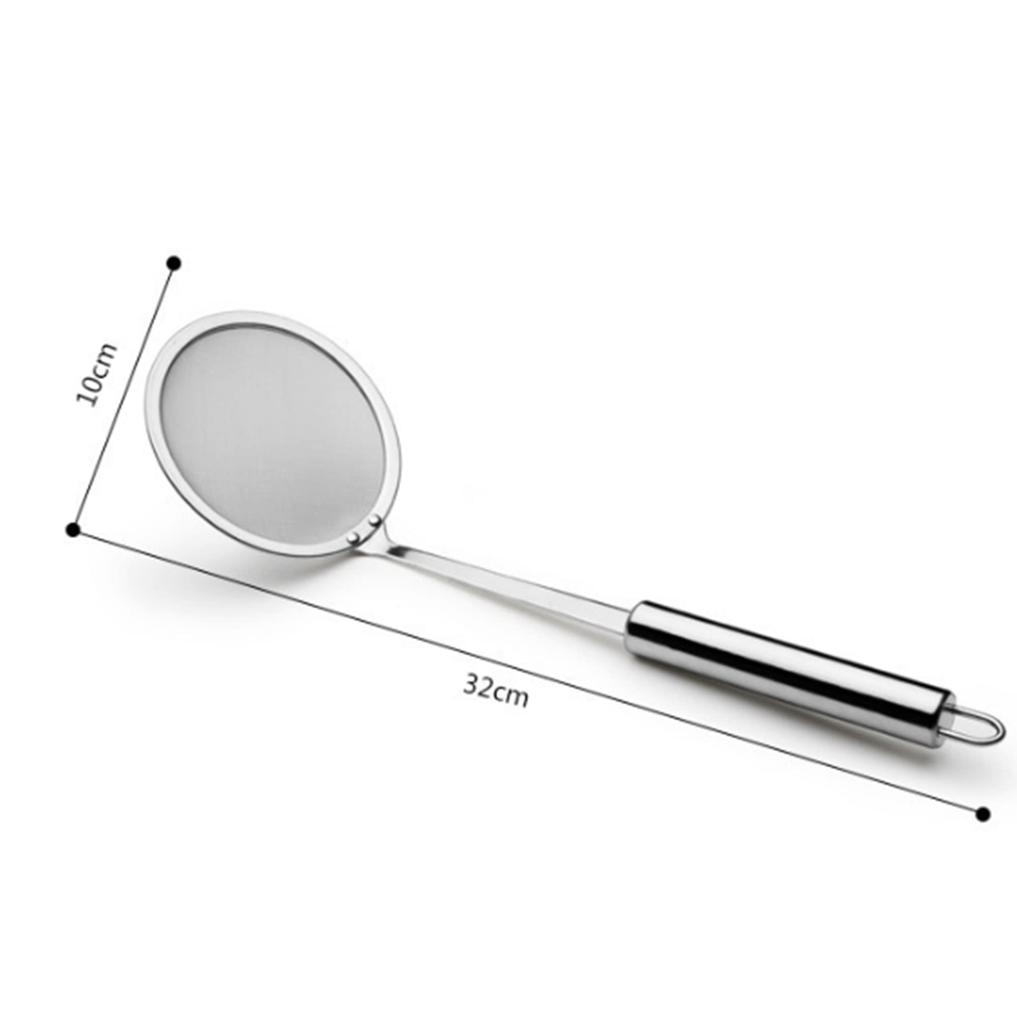 2 Unidades Cuchara de Filtro, Acero Inoxidable Espumadera, Colador Alimentos para Cocina, Colador Malla Fina Cocina para Separar Manchas De Aceite, Grasa, Espuma, Aceite De Filtro