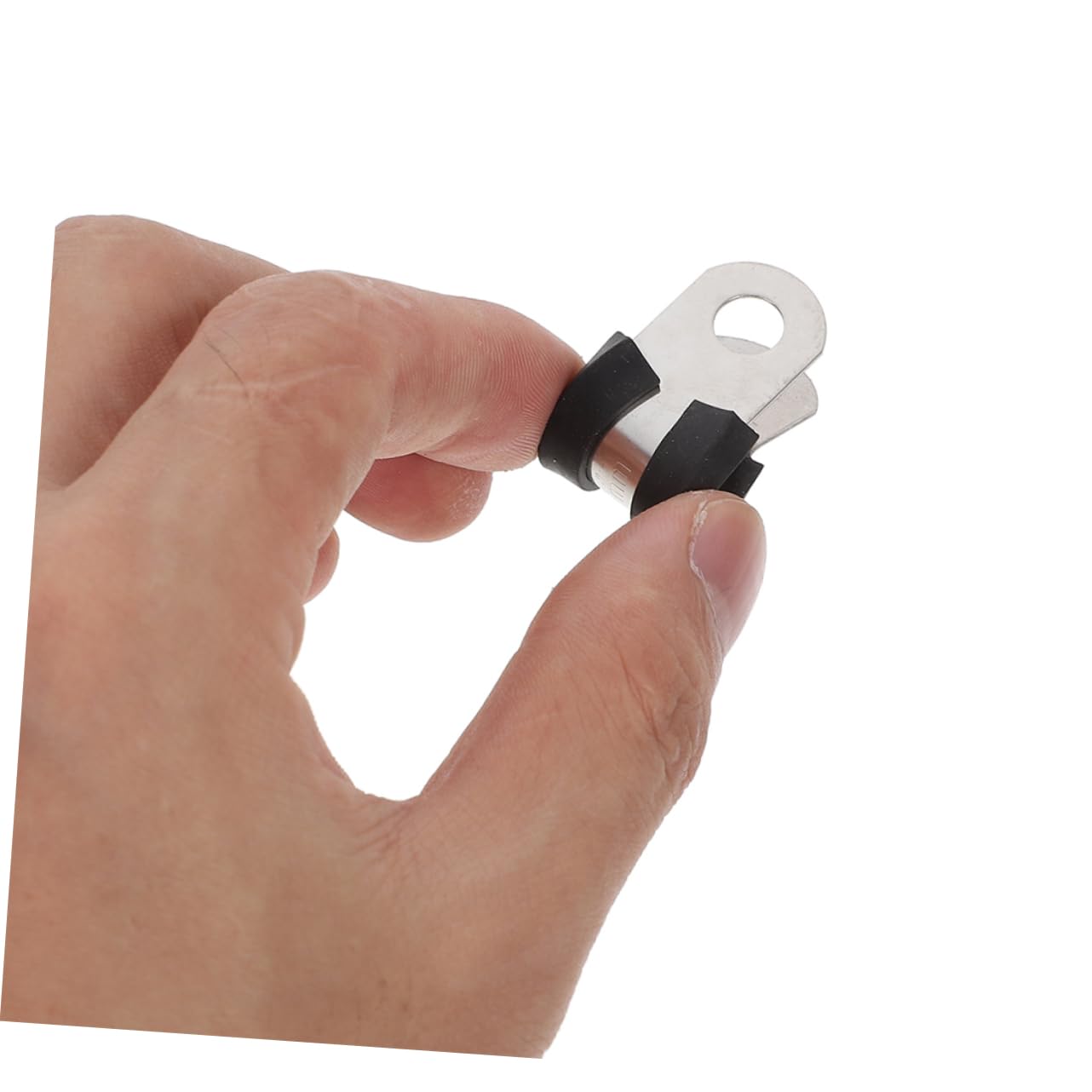 Homoyoyo 100pezzi Fascette Per Tubi in Acciaio Inox Fascette Stringicavo Imbottite in Morsetti Per Cavi Resistenti Di Fissaggio Per Sistemi Elettrici