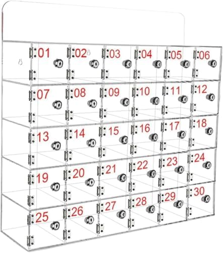 Lockable Acrylic Phone Storage Locker - Secure Device Management for Schools, Offices & Workplaces, Durable Organizer for Phones & Tablets, Ideal for Classrooms & Work Environments