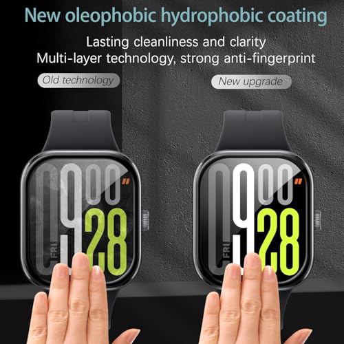 4 stuks displaybeschermfolie voor Xiaomi Redmi Watch 5,3D gebogen afdekking, volledige afdekking met schaal, eenvoudig in gebruik, gevoelige aanraking, krasbestendig, zonder luchtbellen - Afbeelding 4