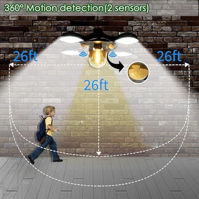 HULPPRE Solar Shed Light Solar Pendant Lamp Cool or Warm White 192Leds