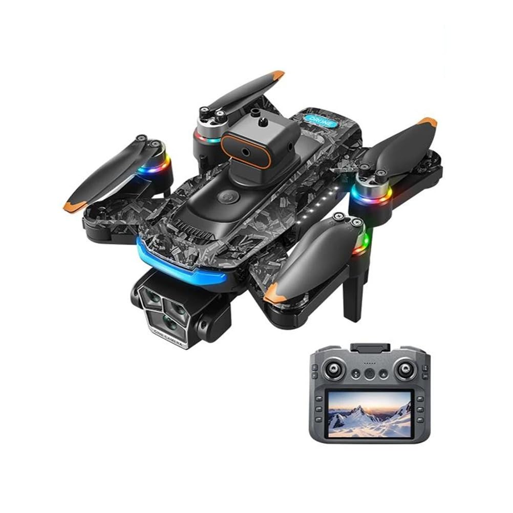 LKHLTBF Single Battery,A14Pro Max Drone 8K HD Camera Quadcopter with Screen 5G WIFI Aerial Photography Obstacle Brushless Remote Control