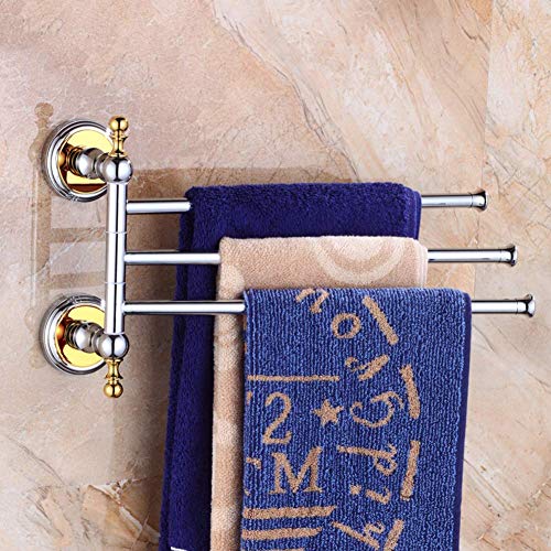 Porte-serviettes rotatif pour optimiser l'espace des petites salles de bain - 3