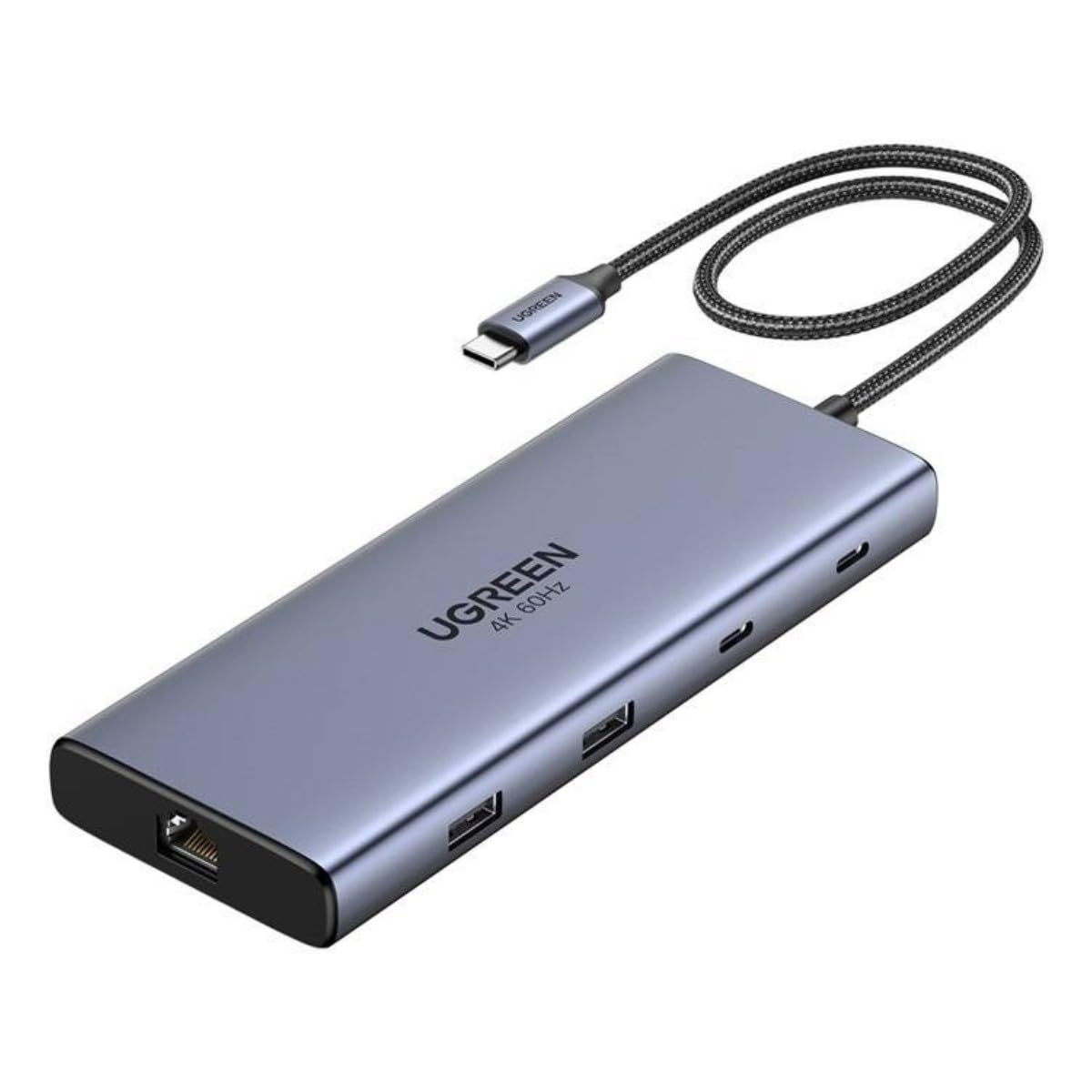 UGREEN Hub 10-en-1 USB-C 2HDMI 4K60Hz 2USB-C3.2 USB-A3.2 USB-A3.0 RJ45 SD TF PD100W