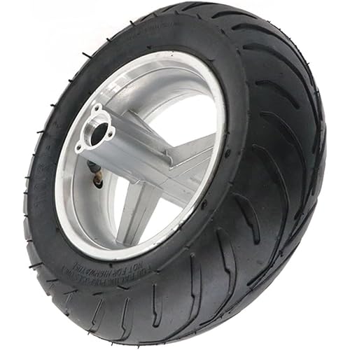 110/50-6.5” Mini Bike Wheel Rear Tire, Rubber Wheel Tire and Rim Package for 49cc 2-Stroke Pocket Rocket Bike Motorcycle