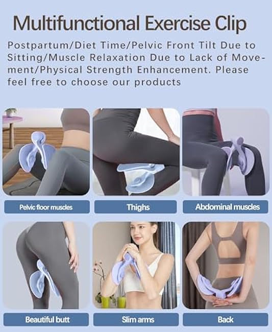 Thigh Trainer Kegel Exerciser, Pelvic Floor Trainer, Kegel Trainer for Postpartum Rehabilitation, Trimmer Inner Thigh, Thigh Toner Workout,