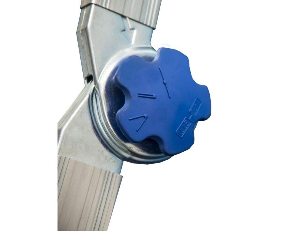 Escalera de aluminio telescópica Marchetti Equipe peldaños 9+9