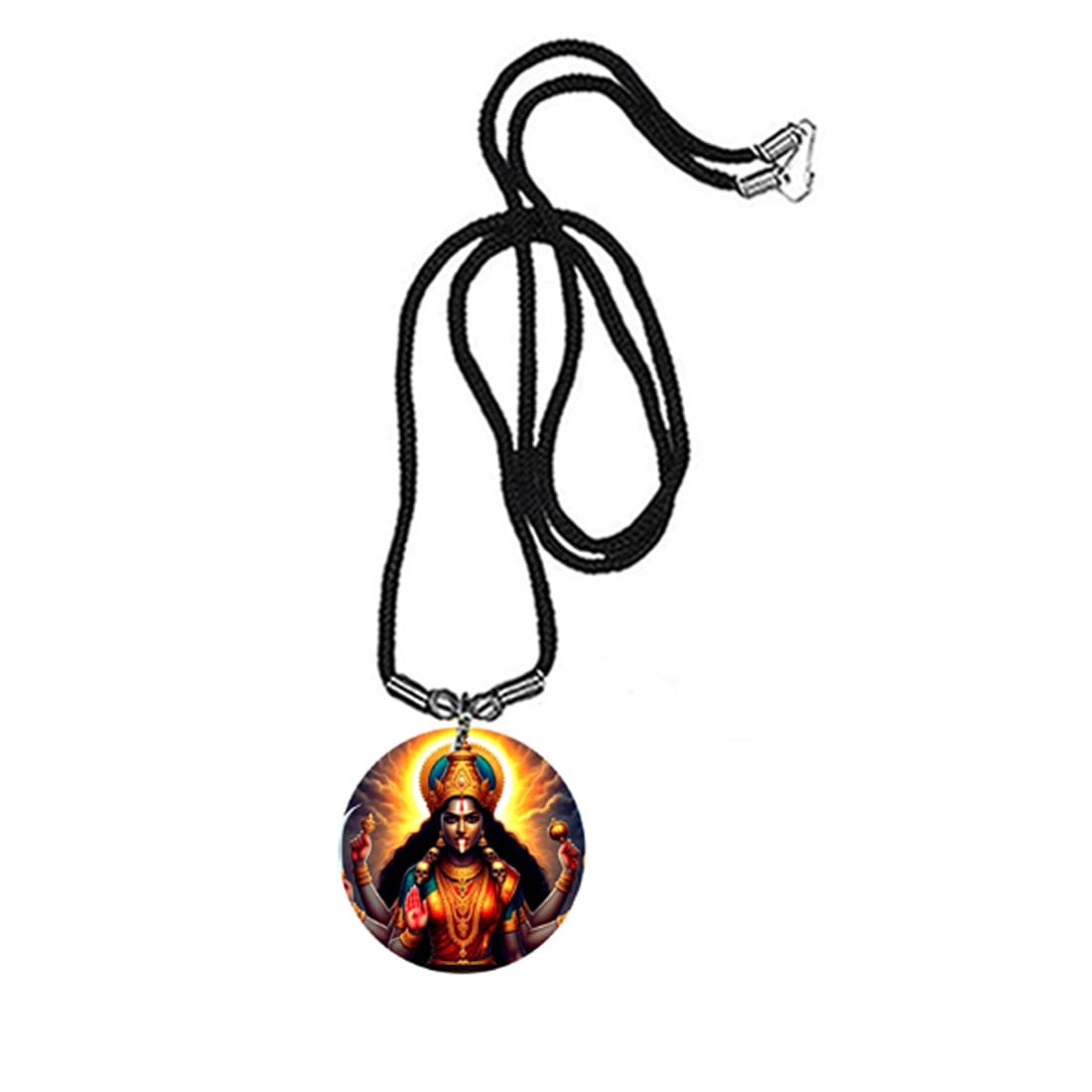 afh Hindu Goddess Mata Devi Mahakali Cord Chain Acrylic Pendant for Men & Women | Spiritual Devotional Charm | Lightweight Acrylic Jewelry for Puja-picture-36