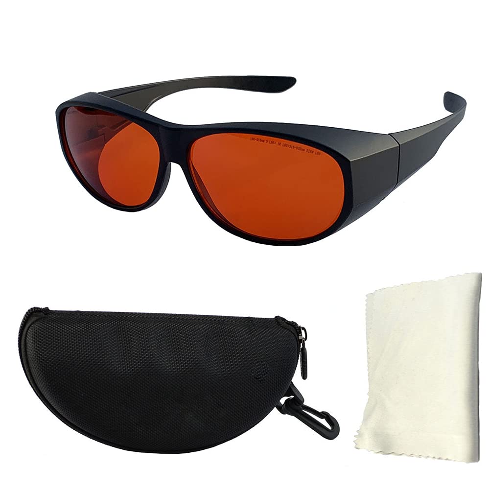 Gafas De Seguridad Láser, Gafas De Protección Ocular Anti UV,200-540 NM Remoción De Tatuajes Gafas De Seguridad Láser Adecuadas para Técnicos con Láser