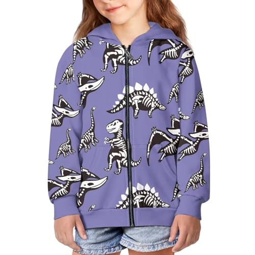Image of Zipper Hoodie for Kids Full Zip Up Sweatshirt Active Coat Hooded Pullover with Pockets Size 6-16 Boys Girls