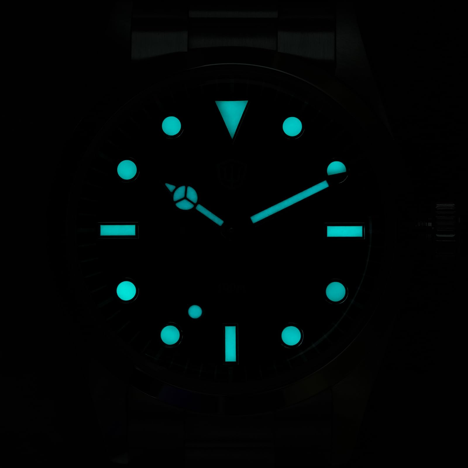 watchdives WD1016 VH31 Orologio al Quarzo, Orologi da Uomo Quadrante da 37 mm Orologio da Polso in Acciaio Inossidabile Luminoso Impermeabile 100 M
