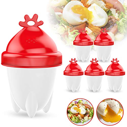 Eierkocher, 6 Stück Eierkocher Hard & Soft Maker mit Eierseparator...