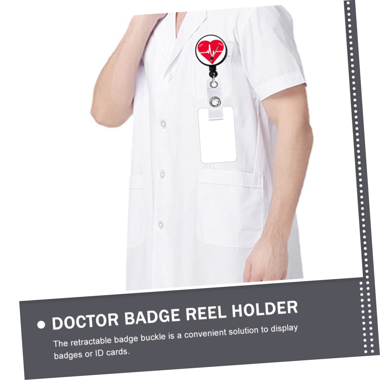 Angoily Clip Retráctil Para Insignias De Y Soporte De Tarjeta De Identificación Con Clip Portátil Y Para Personal 4 Piezas X 4
