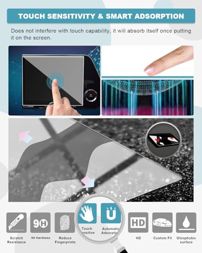 Image of CDEFG for 2025 2026 Lexus RX Screen Protector, 9.8-Inch Touchscreen Tempered Glass for 2023-2025 2026 Lexus RX Accessories, 9H Glass Screen Cover HD Anti Fingerprints
