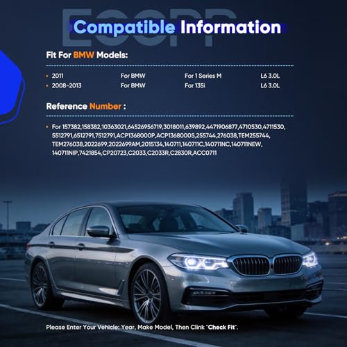Image of ECCPP AC Compressor for BMW Z4 3.0L 2009-2016 for BMW X1 3.0L 2013-2015 | 2007-2013 Fit for BMW 335i 3.0L Fast Cooling A /C Compressor with Clutch