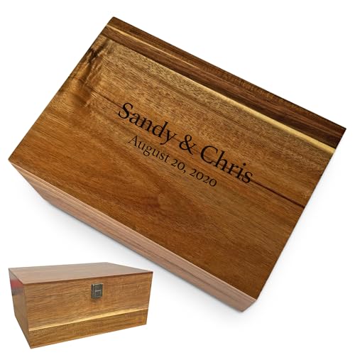Wooden Keepsake Box Large - Personalized Memory...