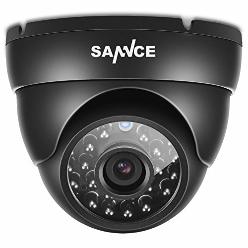 SANNCE 800TVL Hi-Resolution Home Security Camera System, IP66 Weatherproof Video Surveillance Camera, Long Distance Night Vision