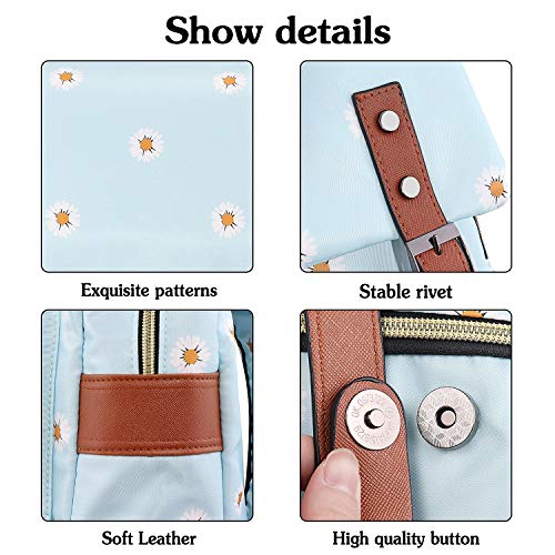 Fewofj Daisy School Backpack For Girls, 15.6" Laptop Backpacks College School Bookbags Casual Daypack #TOP4