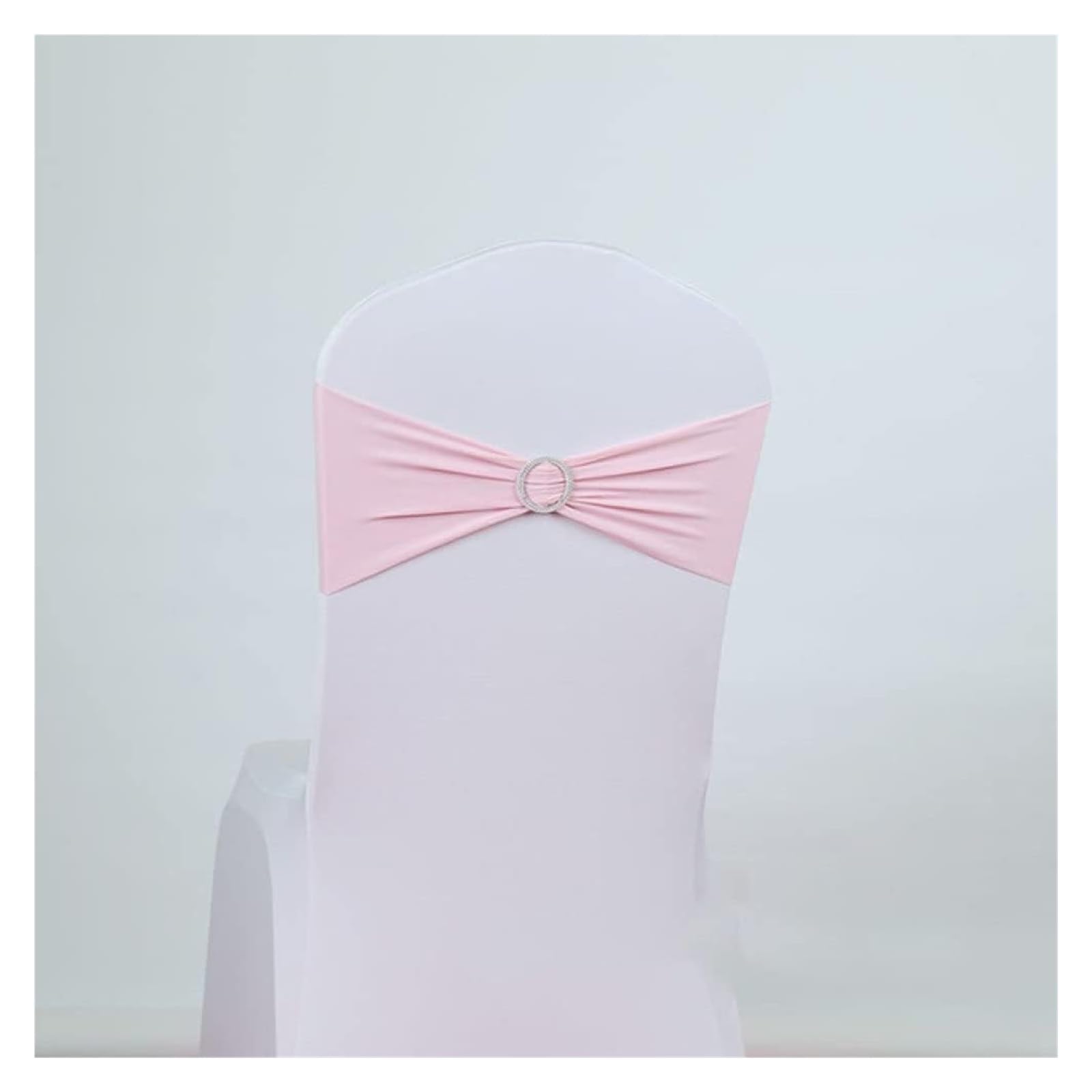 RZQVHBKXWGT chair sashes,10/50pcs Stretch Spandex Chair Sashes Covers Bow Bands With Buckle For Wedding Party Banquet Hotel Office Meeting Decorations,red,50pcs (Color : Blu, Size 10 pcs)(Roze,50pcs)